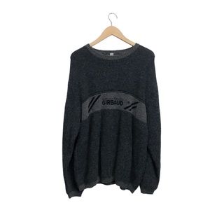 MARITHÉ + FRANCOIS GIRBAUD Men’s Large 100% Lambswool PullOver Gray Sweater